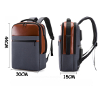 Mochila Urbana Alta Gama Cuero Pu Con Usb Varios Colores - Imagen 8
