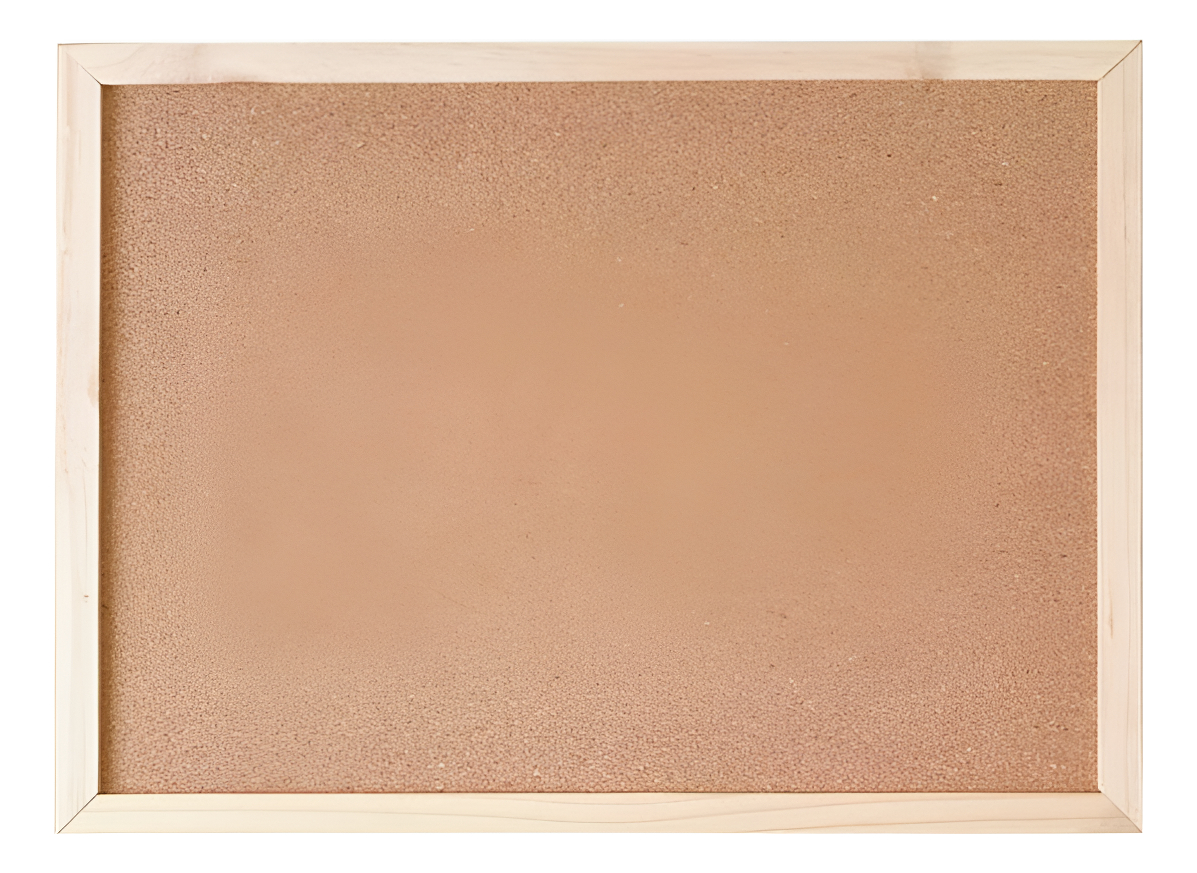 D_635140-MLU95799373920_102025-F.jpg Pizarra De Corcho 60x90 Cm Para Pared Marco Madera - Imagen 1