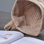 Bolsa Cesto De Tela Lino Para Almacenar Objetos Colgante - Imagen 8