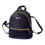 Mini Mochila Bandolera Simil Cuero Moderna Chica - Imagen 14