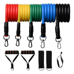 Set 5 Bandas Elástica Resistencia De Varios Colores + Bolso - Imagen 2