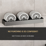 Estante Repisa Soporte Para Baño Aluminio 40 Cm - Imagen 3