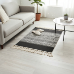 Alfombras Nórdicas Vintage Con Borlas Flecos Textil 90 Cm - Imagen 43