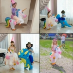 Disfraz De Unicornio Inflable Para Niño O Niña - Imagen 5