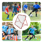 Arco Acero Rebotador Pelota P/ Entrenamiento Futbol Deporte Color Naranja - Imagen 8