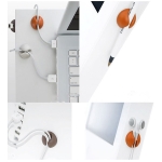 Organizador De Cables Ayuda A Ordenar Pack X10 Unidades Clip - Imagen 5