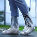 Cubre Zapatos Bota Impermeable Silicona Lluvia - Caña Media - Imagen 4