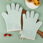 Guante Manopla Antideslizante P/ Cocina Horno Silicona Tela - Imagen 10