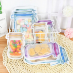 Pack X 10 Bolsitas Bolsas Cierre Hermético Ideal Snacks Color Rojo Y Amarillo - Imagen 2