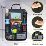 Organizador Auto Respaldo Asiento Tablet Varios Bolsillos - Imagen 3
