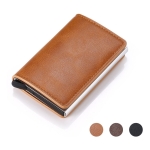 Porta Tarjetas De Metal Rfid Cuero Sintetico - Imagen 12