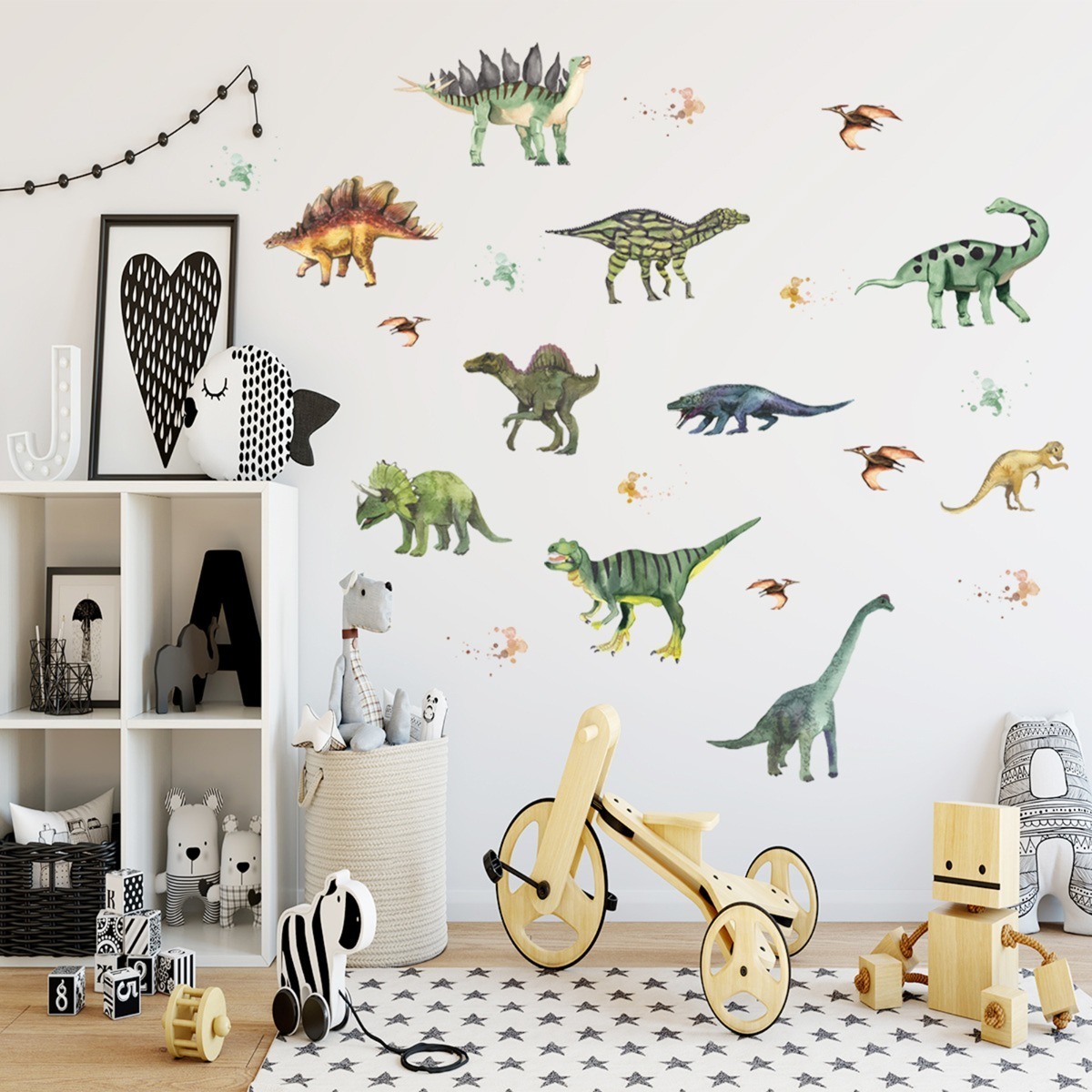 D_645849-MLU47397377912_092021-F.jpg Sticker Adhesivos Wallpaper Dinosaurios Decoración Niños - Imagen 1