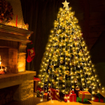 Lluvia De Luces Cortina Led 3x3 Mt P/ Bodas Fiestas Luz Guía - Imagen 8