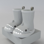 Bota De Lluvia Antideslizante Para Niño Niña En Pvc Tiburón - Imagen 15