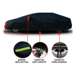 Funda Cobertor Protector Auto Lona Impermeable Con Agarre - Imagen 3