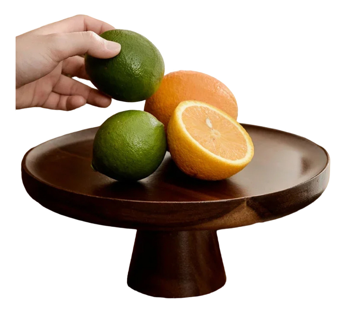 D_649463-MLU78595378965_082024-F.jpg Soporte O Bandeja Para Torta Postre De Madera Con Pie Grande - Imagen 1