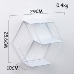 Estante Hexagonal Nordico Efecto 3d Decoracion Hierro - Imagen 5