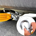 Linga Con Correa Para Remolque Con Ganchos 3.85m 3000kg Color Amarillo - Imagen 4