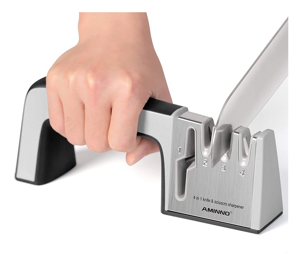 D_652086-MLU46104367273_052021-F.jpg Afilador De Cuchillos Y Tijeras 4 En 1 Acero Inoxidable - Imagen 1