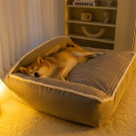 Cucha Cuna Cama Para Perro Con Borde Tipo Sofa Mascota Xl - Imagen 9