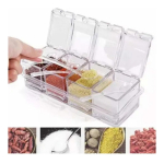Especiero Dispensador De Cristal Para Condimentos Cocina Color Transparente - Imagen 3