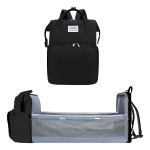 Cuna Bolso Maternal Bebé Cambiador 26lts Calidad Premium Color Bordó - Imagen 2