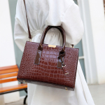 Cartera Bolso Elegante Diseño Estampada Cocodrilo Cuero Pu - Imagen 10