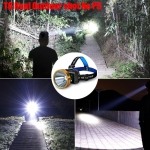 Linterna Minero Cabeza Recargable T6 Usb Ilumina 500mts - Imagen 8