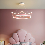 Lámpara Colgante Infantil Corona Led Para Dormitorio - Imagen 7