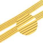 Linga Con Correa Para Remolque Con Ganchos 3.85m 3000kg Color Amarillo - Imagen 5