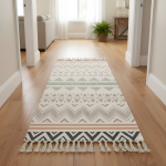 Alfombras Nórdicas Vintage Con Borlas Flecos Textil Deco - Imagen 6