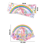 Vinilo Pared Adhesivo Unicornio Arcoiris Decoracion - Imagen 5