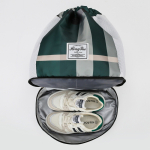 Mochila Bandolera Espacio Para Zapatos Gran Capacidad Diseño De La Tela Burdeos - Imagen 3