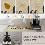 Alfombrilla Absorbente Seca Platos Vasos Diseño 30cm X 40cm - Imagen 3