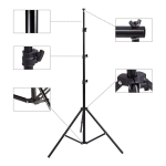 Portafondos Tripode Soporte De Fondo Fotografia 3x2 Mts - Imagen 4