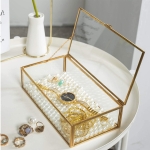 Organizador Joyero Caja Vidrio Estilo Nordico Decoracion - Imagen 3