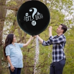 Globo Fiesta De Revelacion De Genero Bebe Baby Shower 90cm - Imagen 3