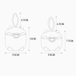 Dispensador Portatil Formula Leche En Polvo Snacks 10cm - Imagen 13
