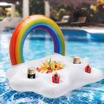 Hielera Conservadora Flotante Para Piscina Arco Iris - Imagen 3
