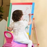 Pizarra 2 En 1, Pizarrón Con Tiza Y Pizarra Mágica Magnética - Imagen 7