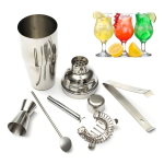 Set 5 Piezas Juego Cocteleria Barman Acero Inoxidable Color Metálico - Imagen 8
