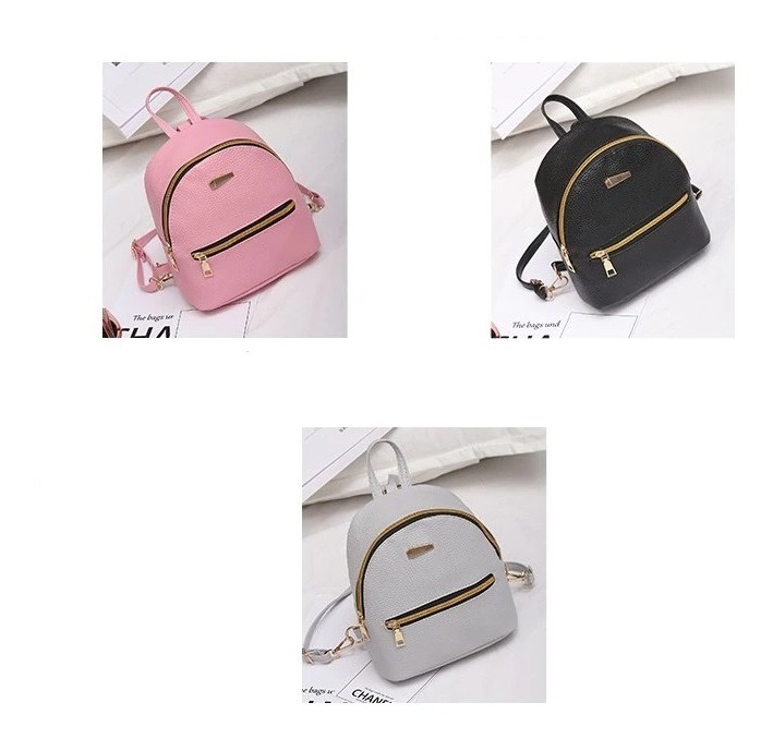 D_666368-MLU47204903664_082021-F.jpg Mini Mochila Bandolera Simil Cuero Moderna Chica - Imagen 1