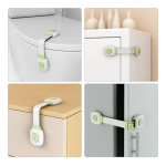 Pack X 2 Traba Puertas Seguridad Para Bebés Doble Apertura - Imagen 4