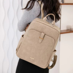 Mochila Cuero Sintetico Para Mujer Dama Cartera Impermeable - Imagen 4