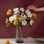 Flores Artificiales Decorativas Ramo De 4 Flores Crisantemo - Imagen 15
