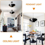 Lámpara Techo Colgante Moderna 3 Niveles Led Estilo Nórdica - Imagen 6