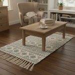 Alfombras Nórdicas Vintage Con Borlas Flecos Textil 90 Cm - Imagen 4