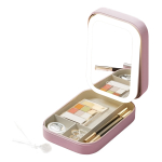 Organizador Estuche Maquillaje Con Espejo Led Cosmético Moda - Imagen 9