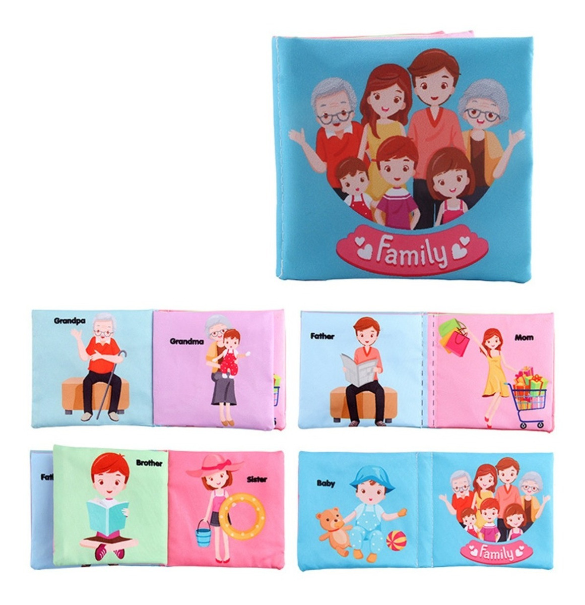 D_669184-MLU54377819149_032023-F.jpg Libro Infantil Antirotura Aprende Ingles - Familia - Imagen 1