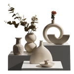 Florero Adorno Delicado Moderno Ceramica Con Pata Mayoristas Uruguay - Imagen 8